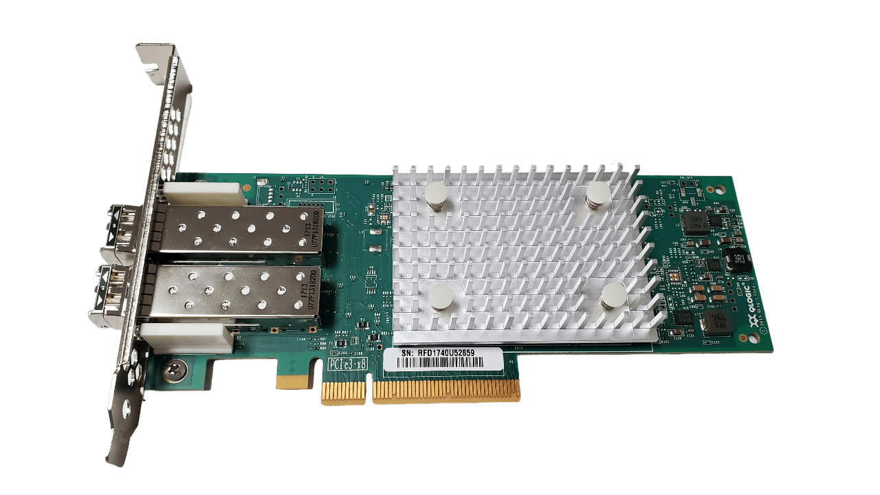 QLogic QLE2692-SR 2-Port 16Gb PCI-e 3.0 HBA FC Full Height W/SFPs