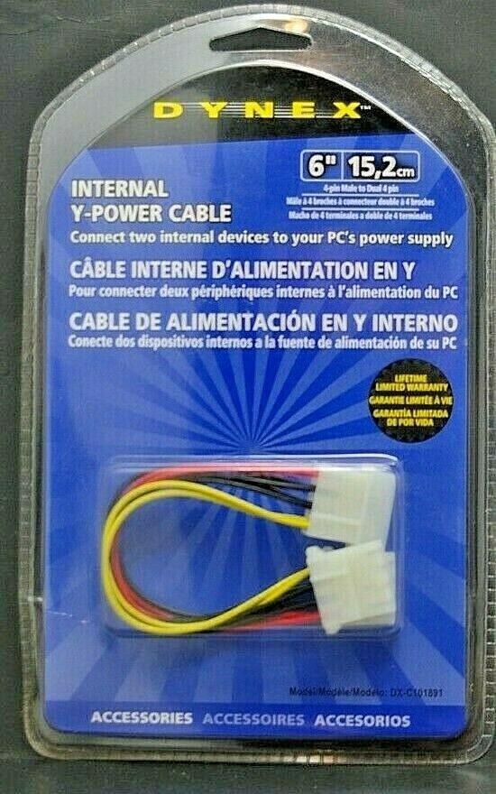 Dynex Internal Y-Power Cable 6"