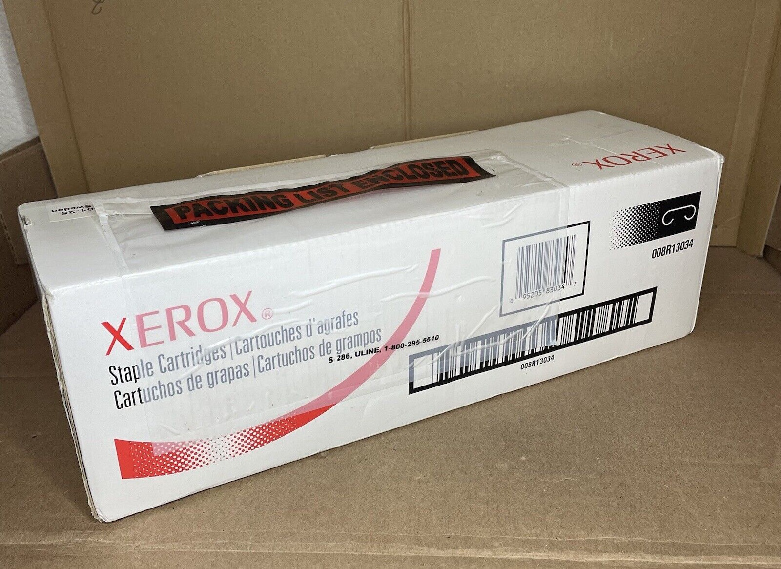 008R13034 New Genuine Xerox (3 pack) Staple Cartridges Open Box
