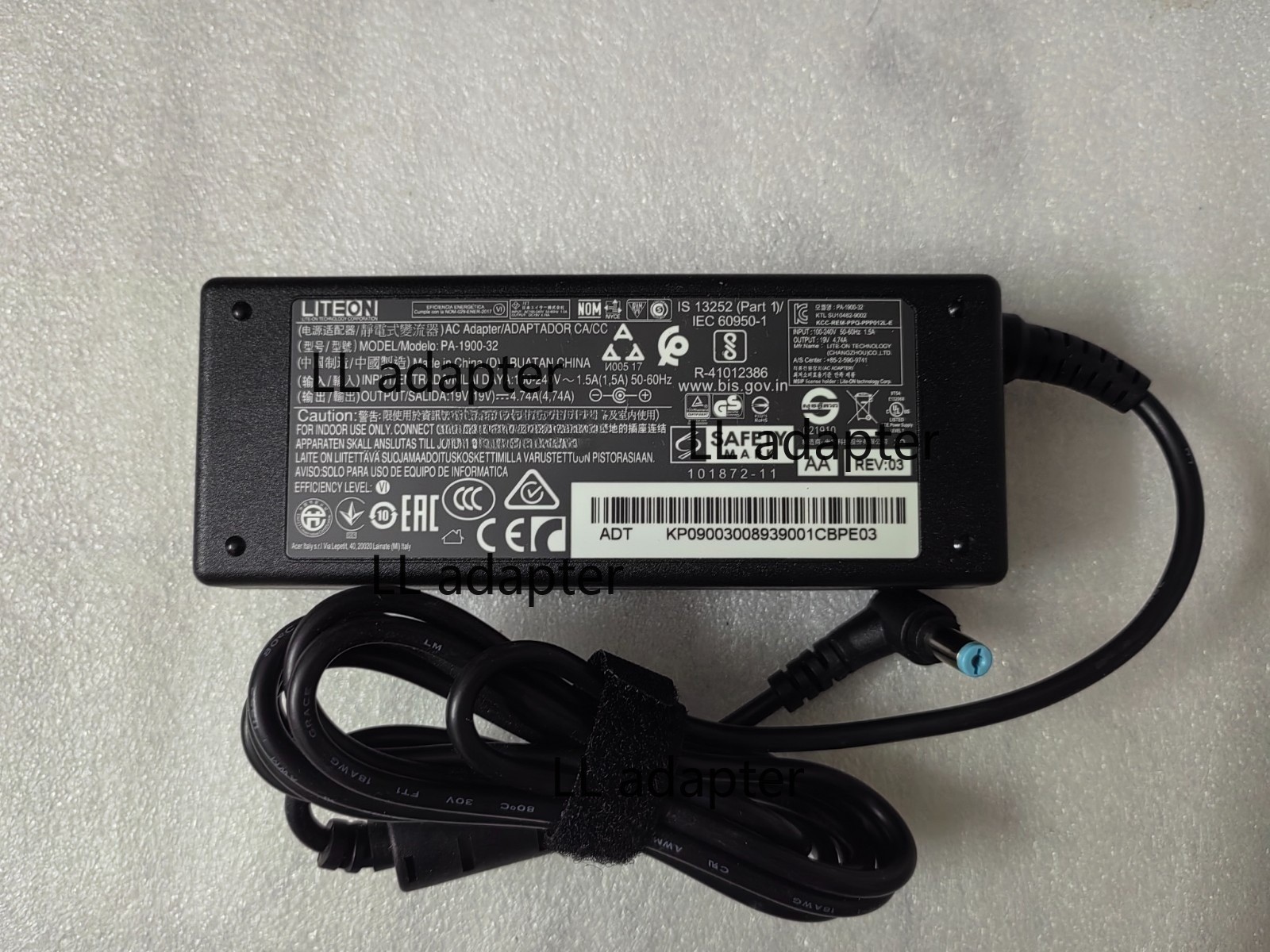 NEW LITEON 19V 4.74A PA-1900-32 For ACER ASPIRE V3-471G Original 90W AC Adapter