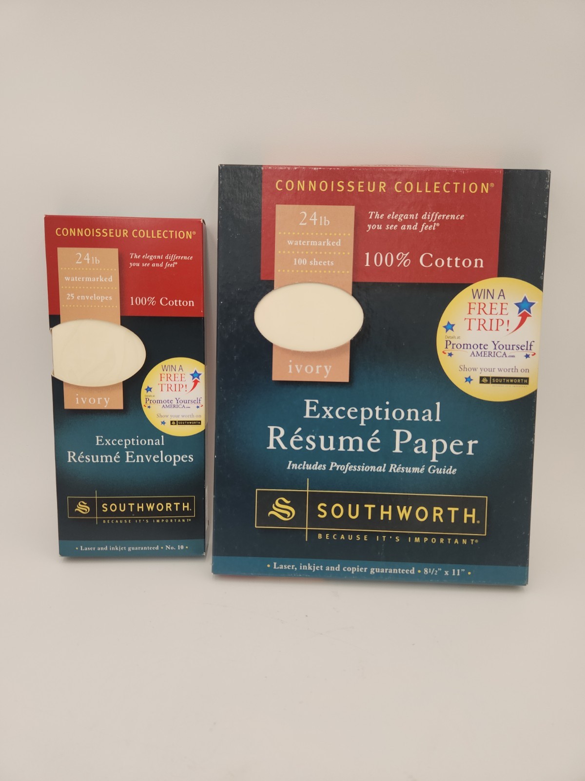 Southworth Connoisseur Collection Exceptional Resume Ivory Paper and Envelopes