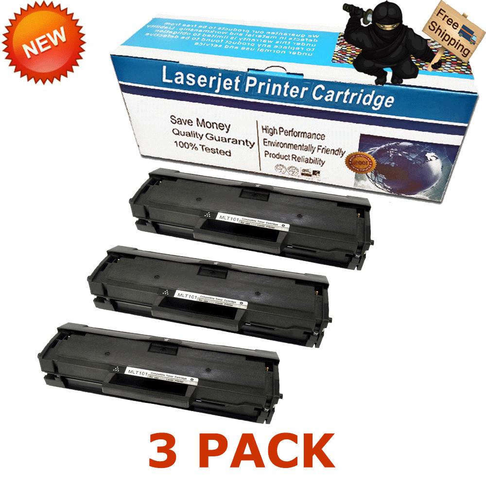 3x MLT-D101S MLTD101S Toner For Samsung 101 SCX-3400 SCX-3405FW SF-760 ML-2165