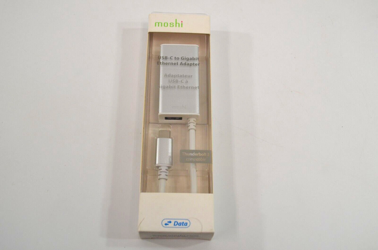 Moshi USB-C to Gigabit Ethernet Adapter Thunderbolt 3 Compatible NEW SEALED