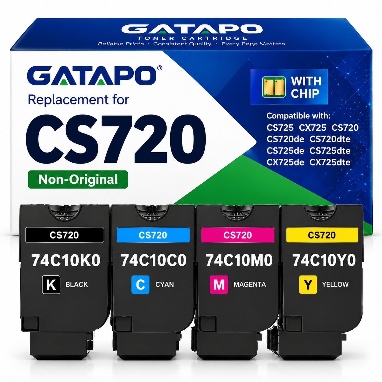 CS720 Toner Cartridge for Lexmark CS720de, CS720dte, CS725de, CS725dte, CX725de