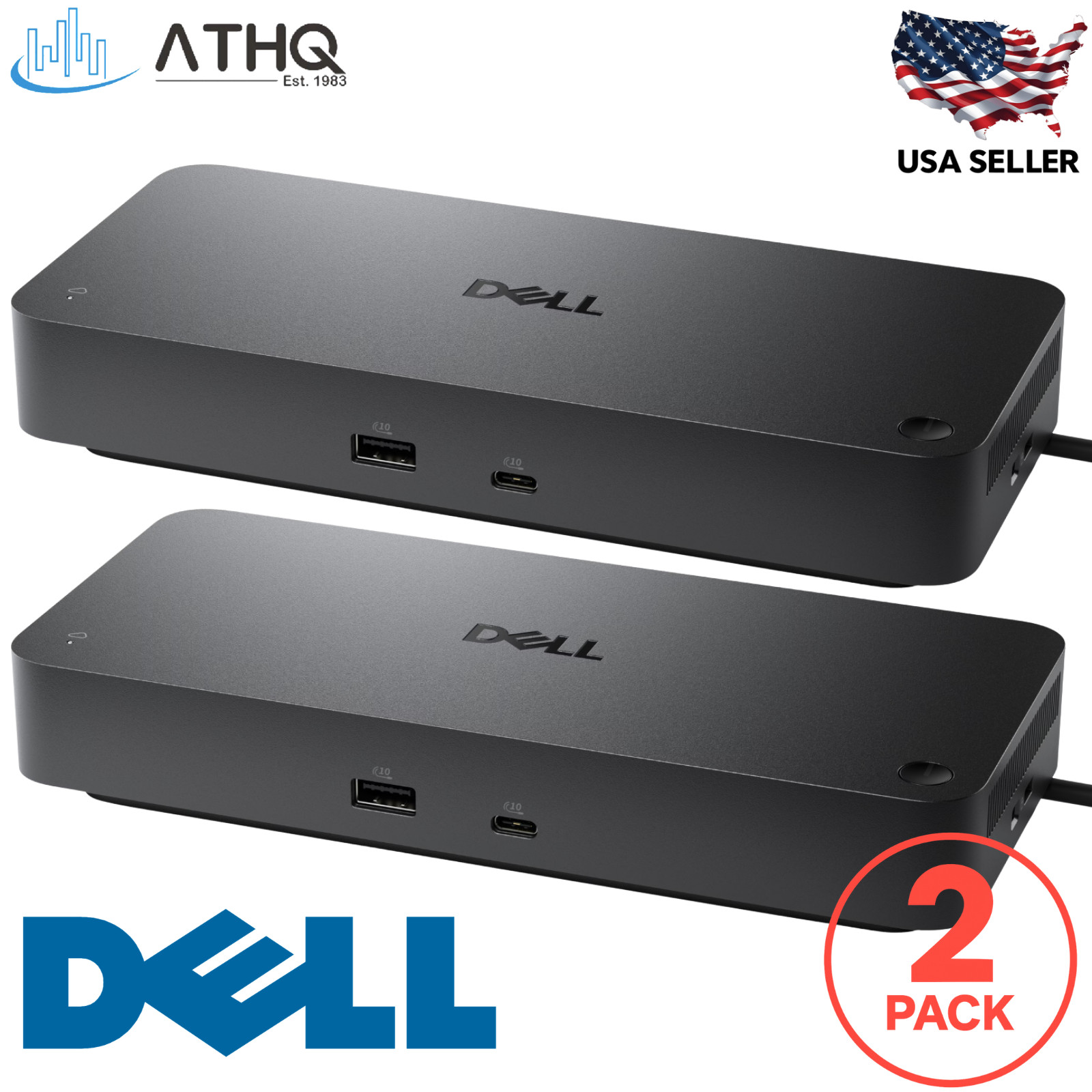 2 PACK Dell Pro Thunderbolt 4 Smart Dock SD25TB4 USB-C Station 130W 4 Displays