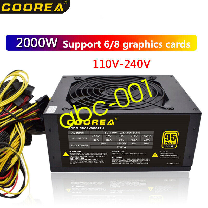 3600W 12 graphics desktop multi-channel silent server power supply