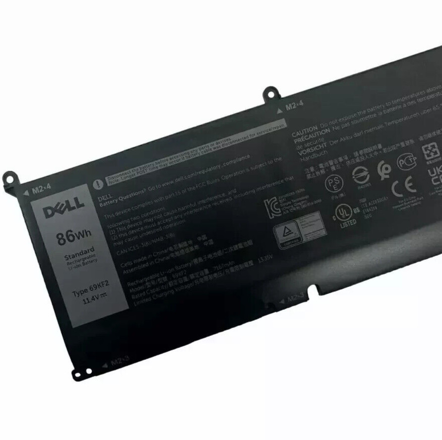 Genuine 86Wh 69KF2 Battery For Dell Precision 5550 5560 5570 Mobile Workstation