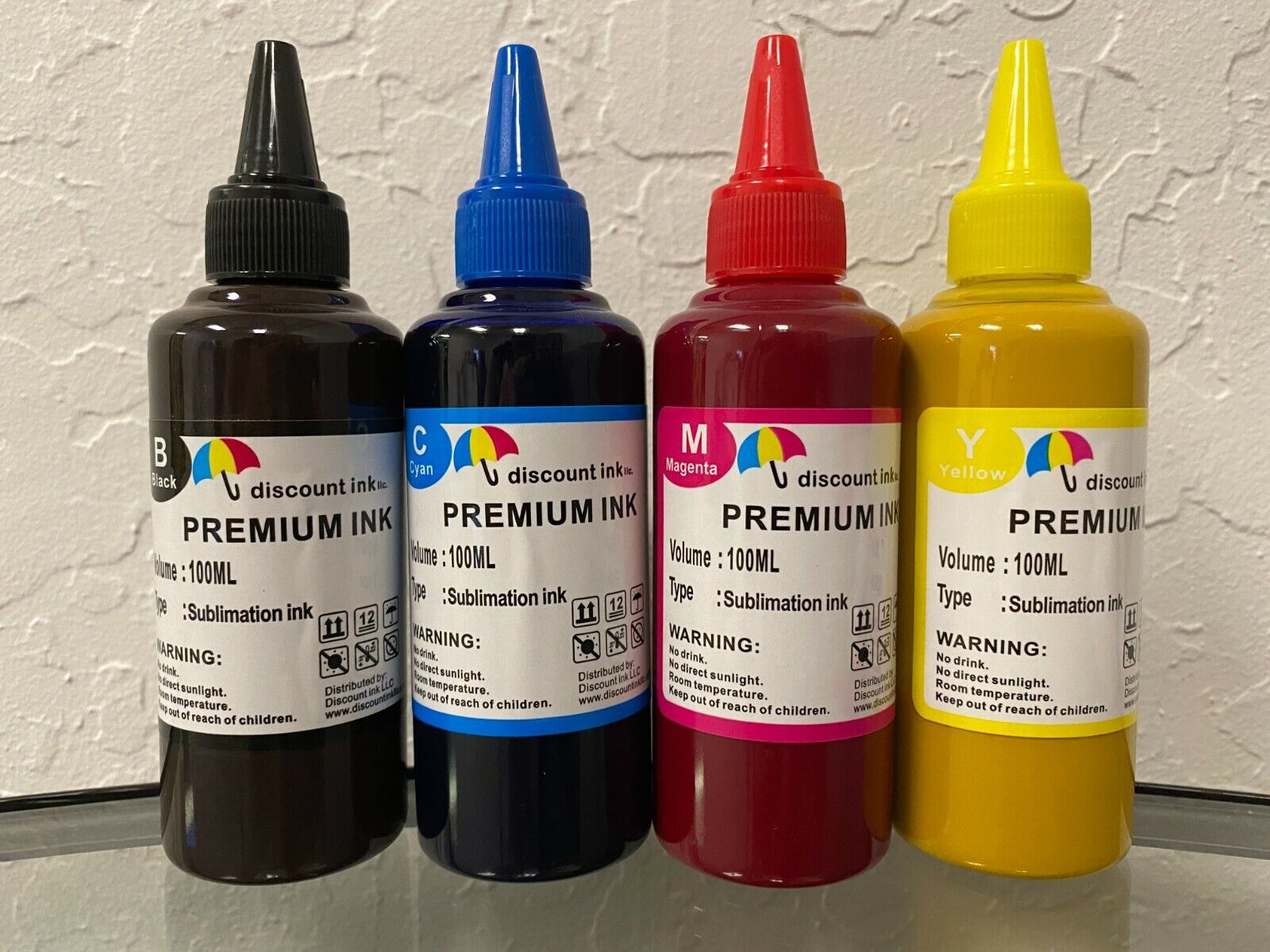 Sublimation Refill Ink Set for Epson WF-2630 WF-2650 WF-2660 WF-2750 WF-2760-4pk