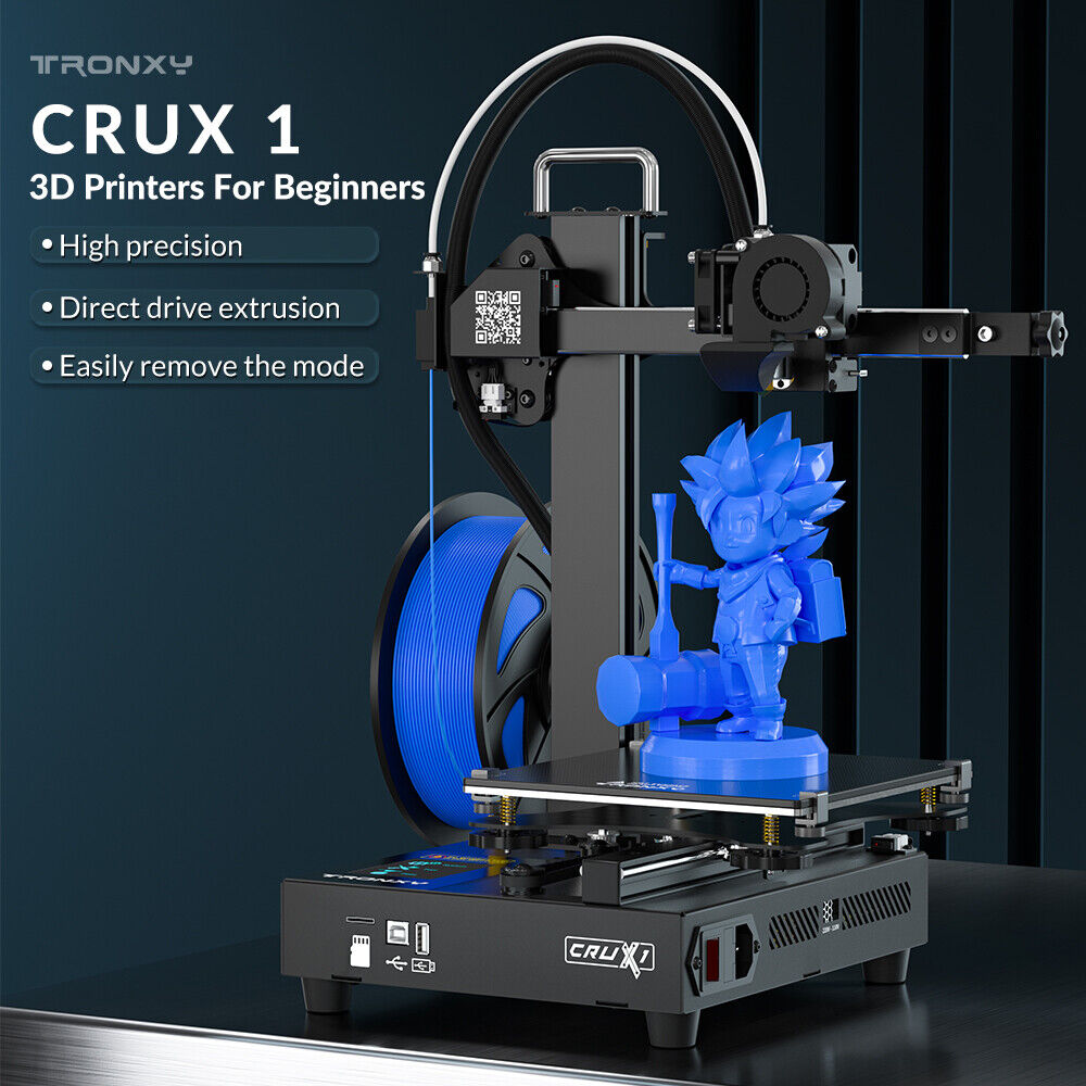 New MINI 3D Printer Tronxy Crux 1 XYZ Cantilever 3D Printer For Beginner Desktop