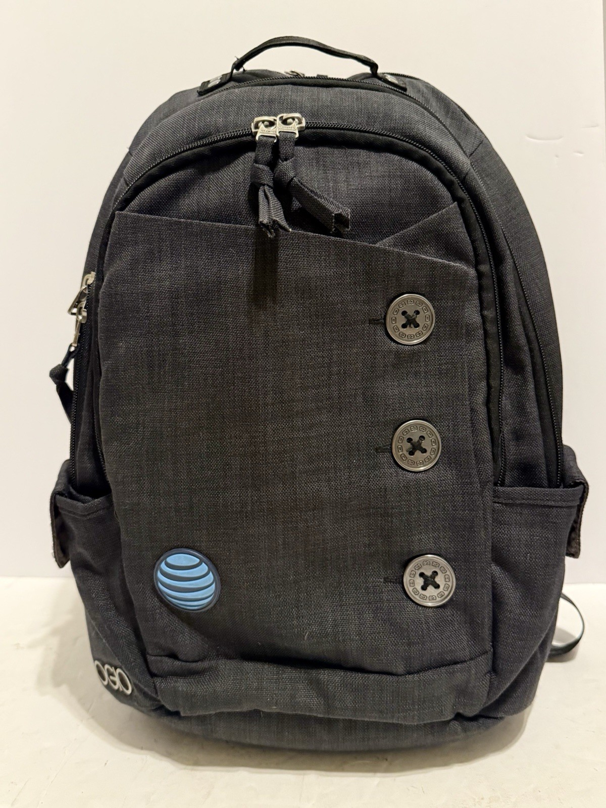 OGIO Backpack Gray Soho Melrose Laptop Bag Black Interior 17" Laptop Padded