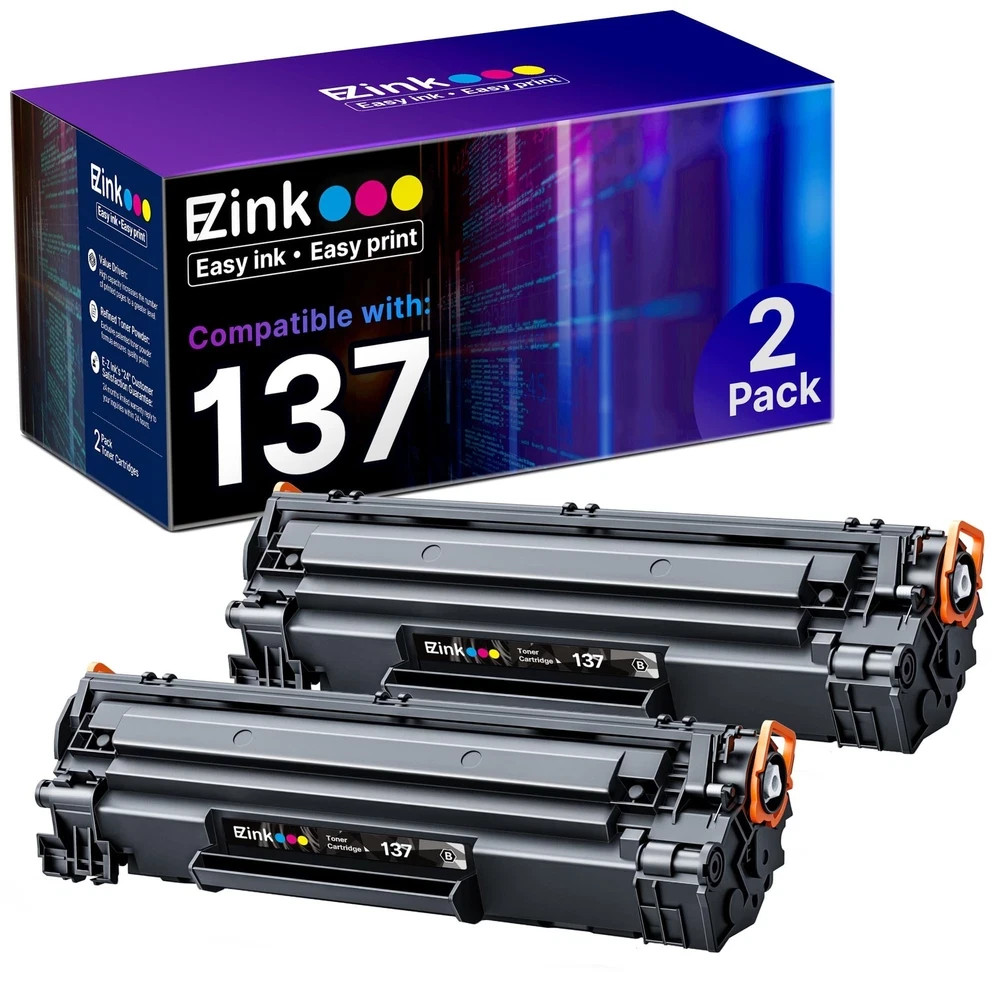 Cartridge 137 CRG137 Canon Compatible Black 2 Pack E Z Ink Toner D570