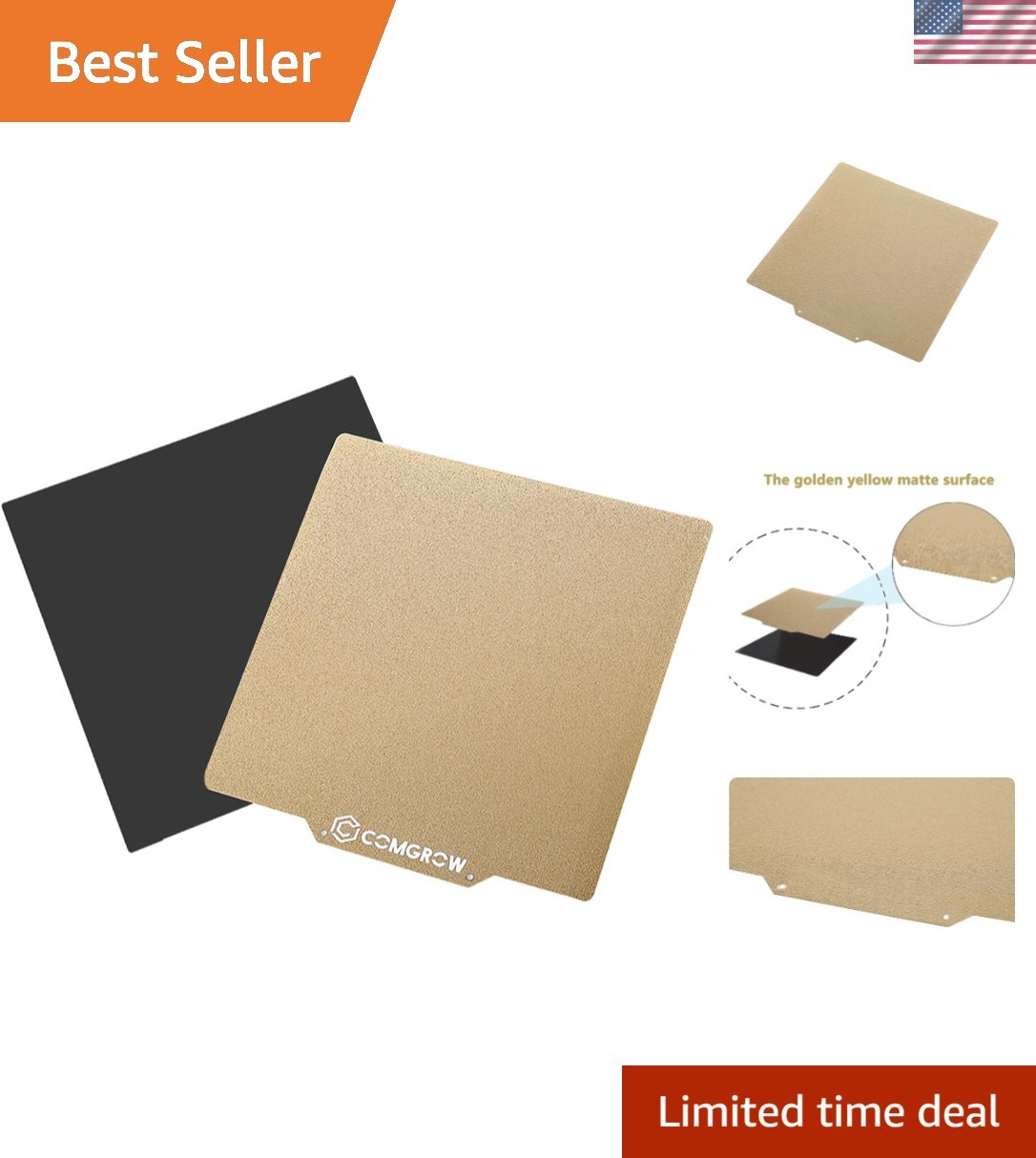 Effortless Print Removal with PEI Spring Steel Heated Bed 235x235mm for Ender 3