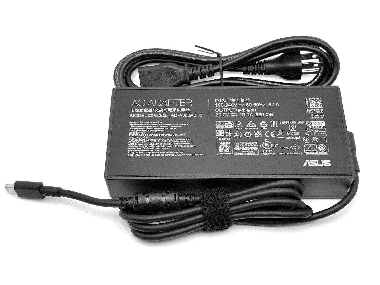 Original 380W AC Adapter Charger For 2025 ASUS ROG Strix SCAR 18 G835LX Gaming