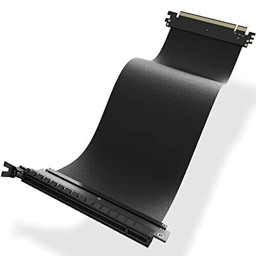 ASIAHORSE New PCI Express High Shielding Property 180° PCIE 3.0 16x Flexible ...