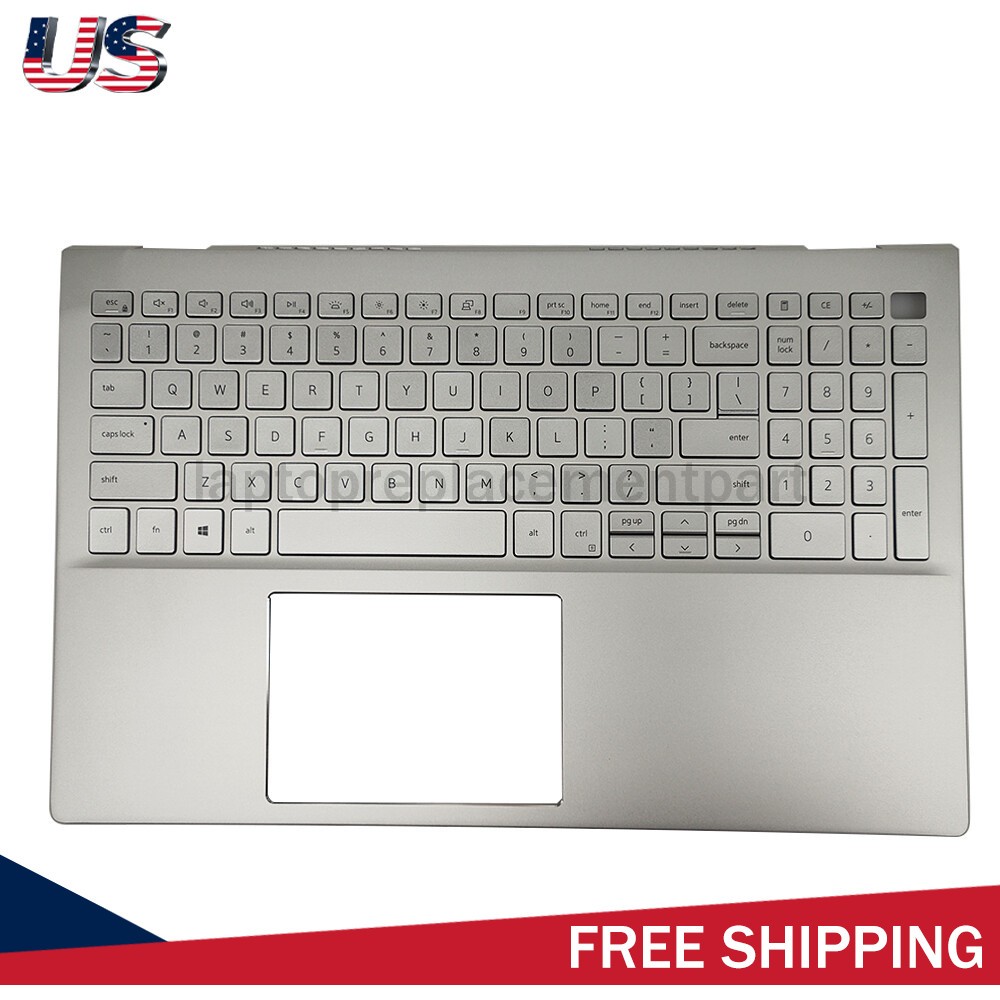 Palmrest Non-Backlit Keyboard 06XCC3 For Dell Inspiron 15 5501 5502 5505 Silver