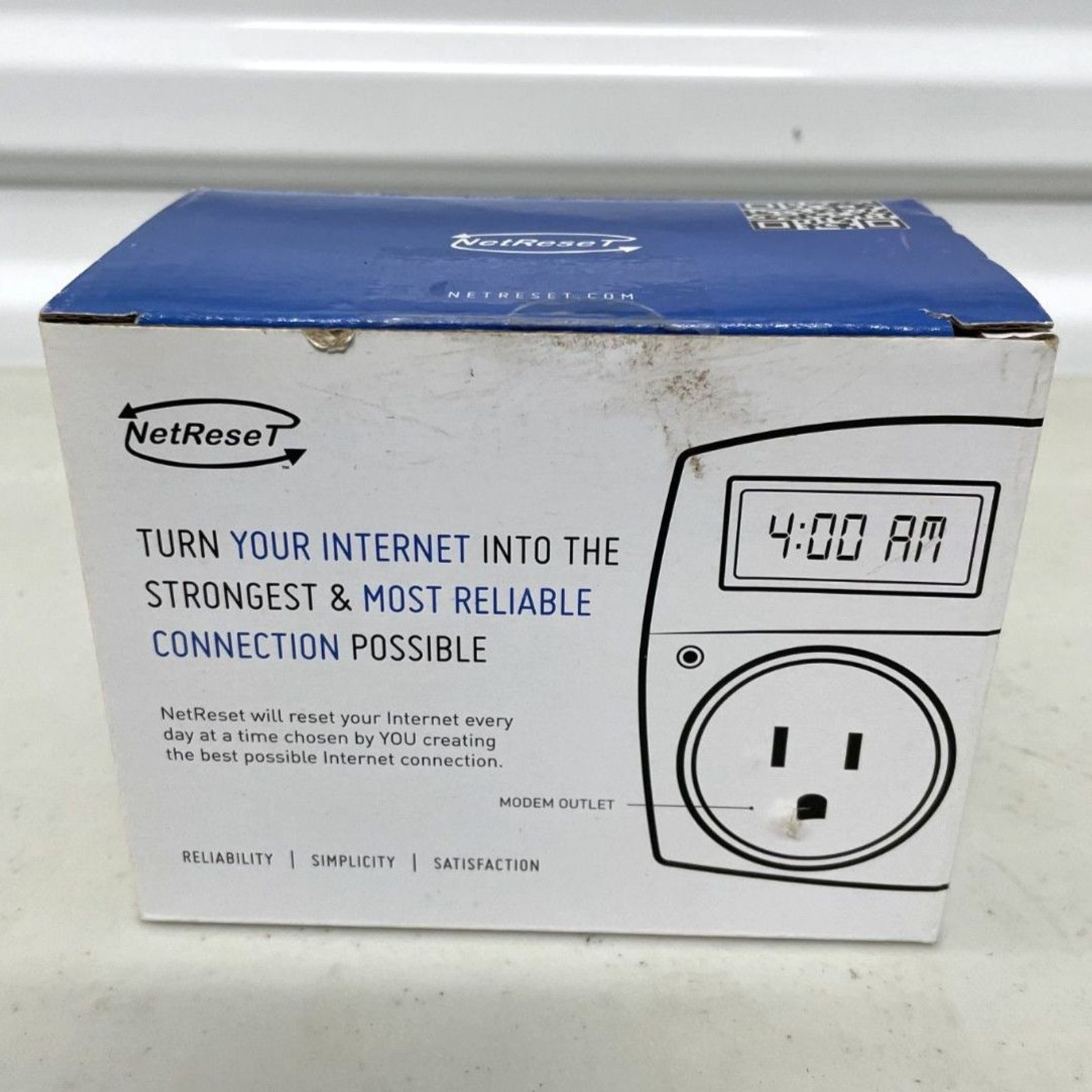 NetReset Digital Automatic Timer Outlet Router & Modem Faster Internet