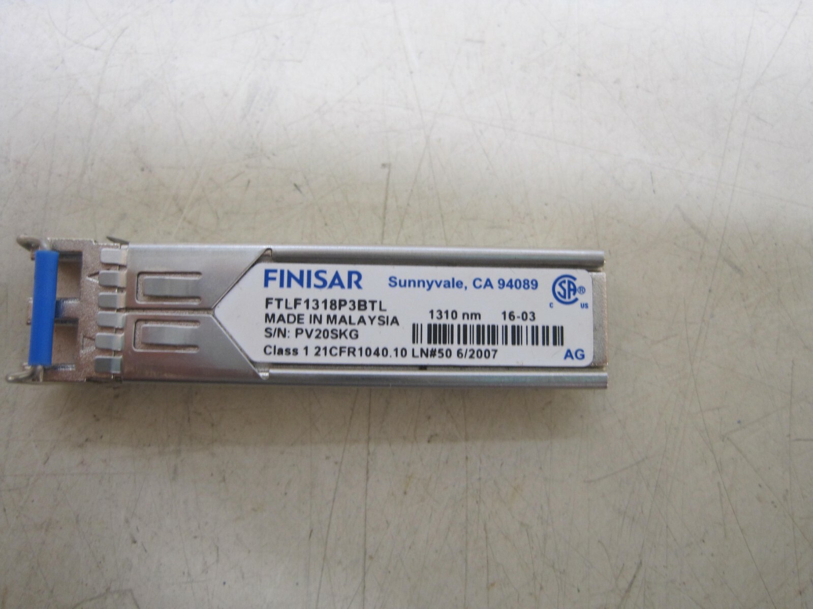 Finisar Industrial Temperature 1310nm 10KM SFP Transceiver FTLF1318P3BTL