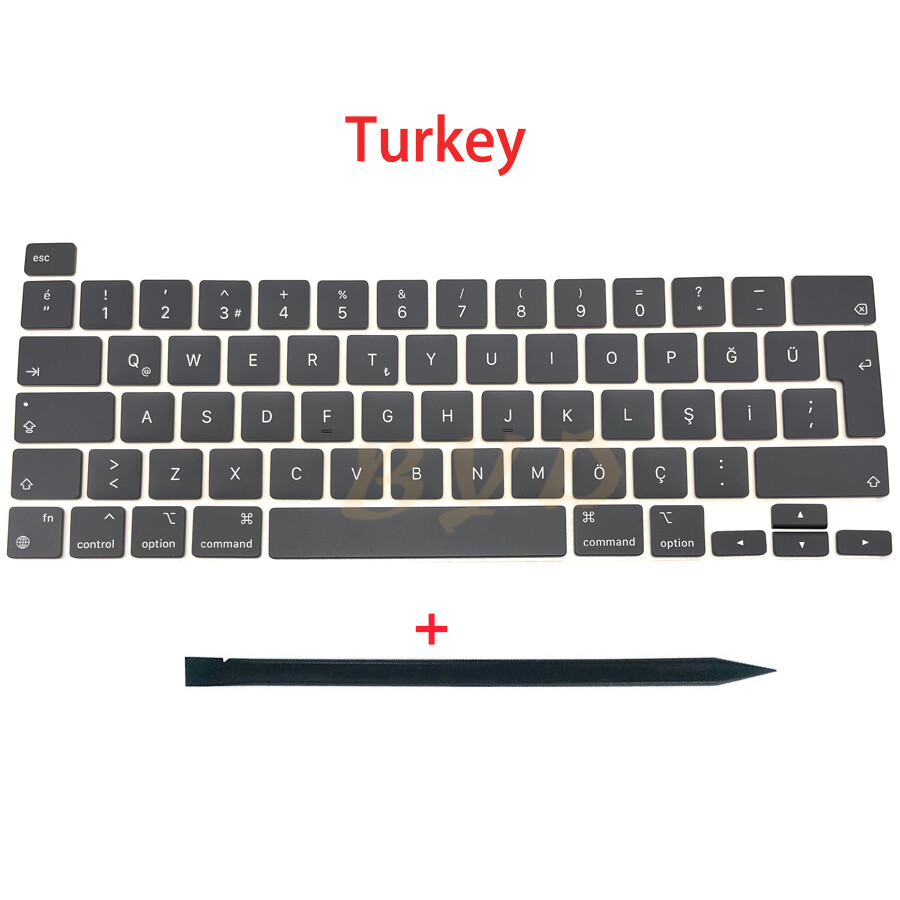 New Turkey Keycaps For Macbook Pro Retina 13" M1 A2338 Key Cap Keyboard 2020
