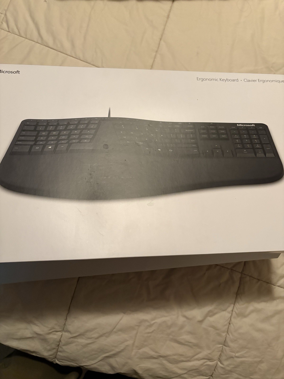 Microsoft Ergonomic Keyboard Wired USB Model 1878 LXM-00001 Open Box TESTED