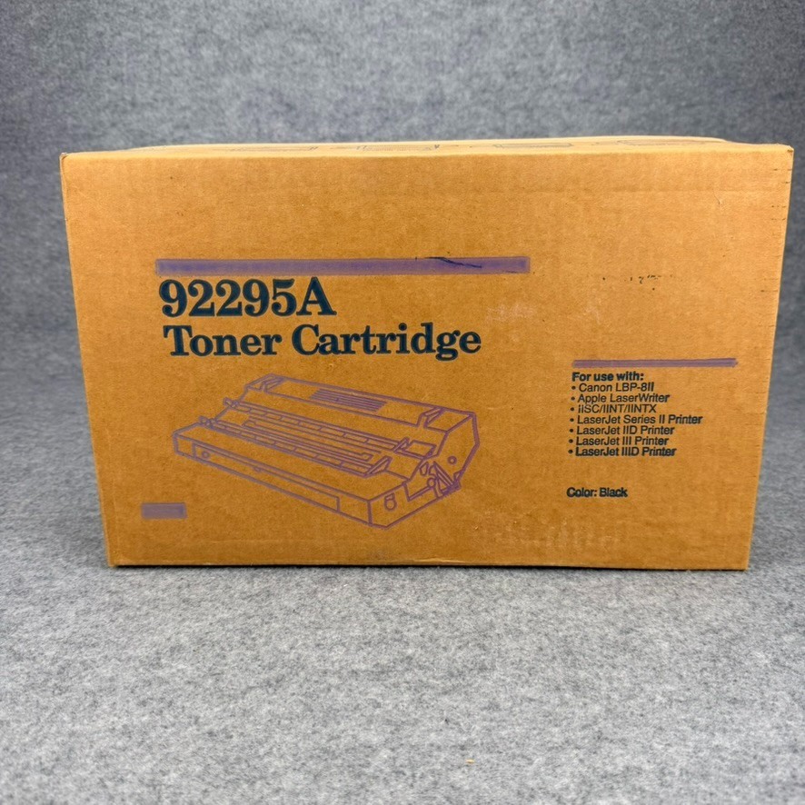 92295A 95A Black Toner Cartridge HP LaserJet II IID III IIID Canon LBP-8II NEW