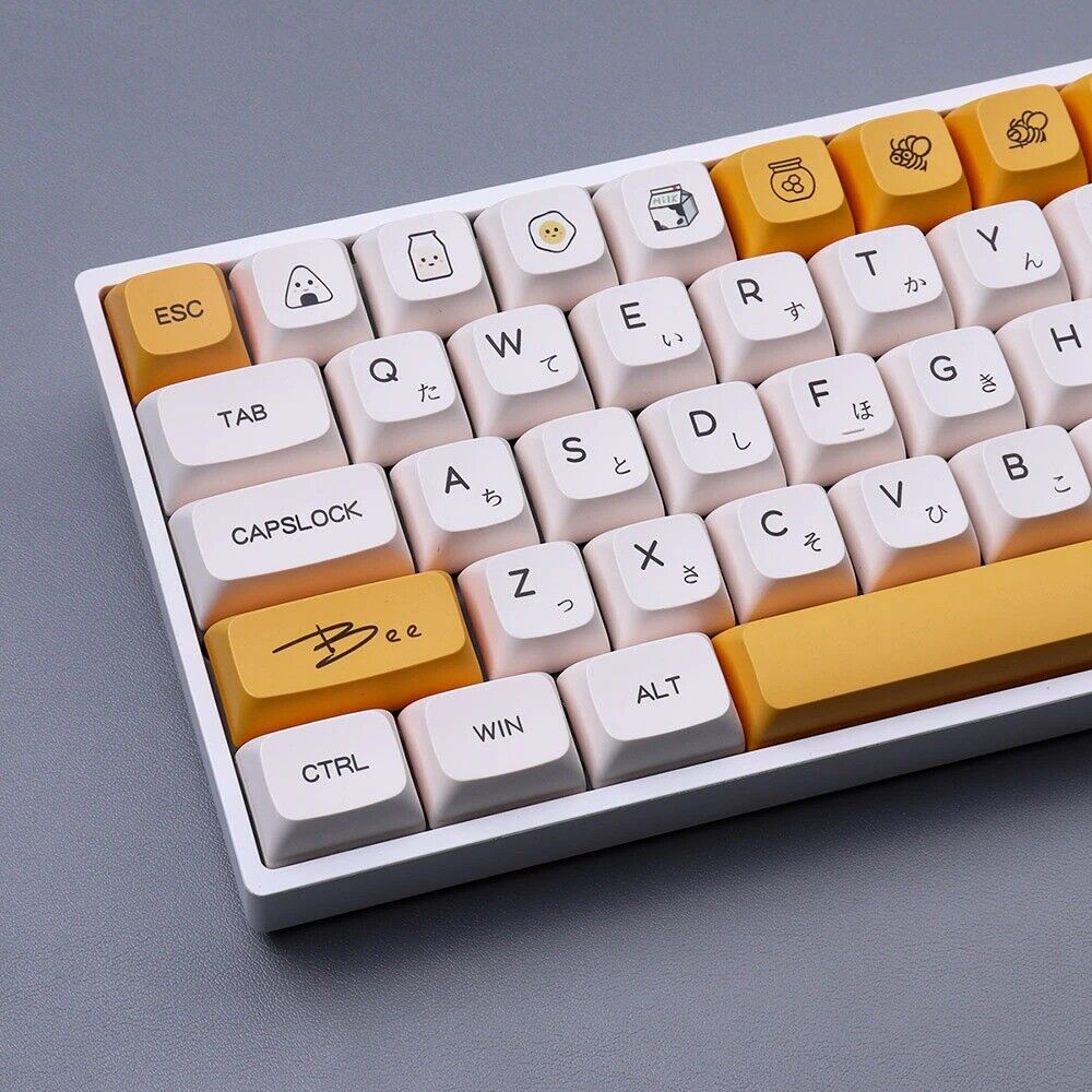 137 Key PBT Keycap Personalized Minimalist Keycap For Mechanica White Keyboard