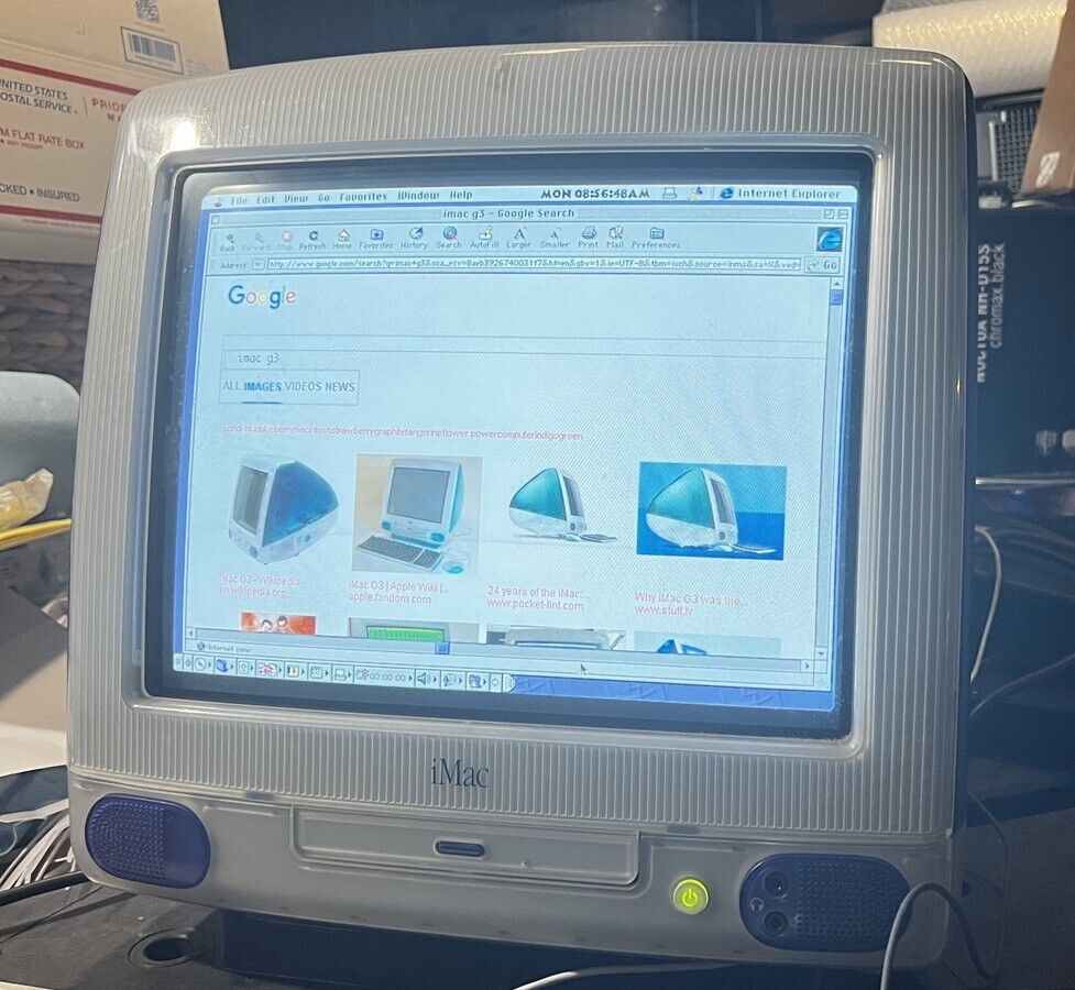 Apple iMac G3 1998 Purple Grape Desktop Computer Tested 32MB RAM 333Mhz