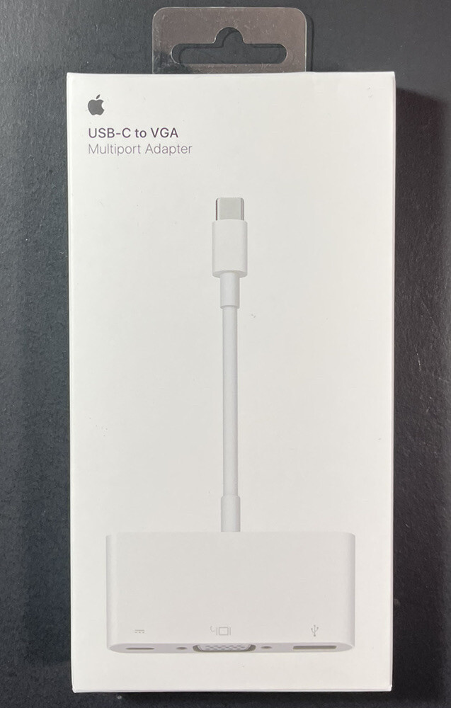 Official Apple USB-C to VGA Multiport Adapter [ White ] NEW