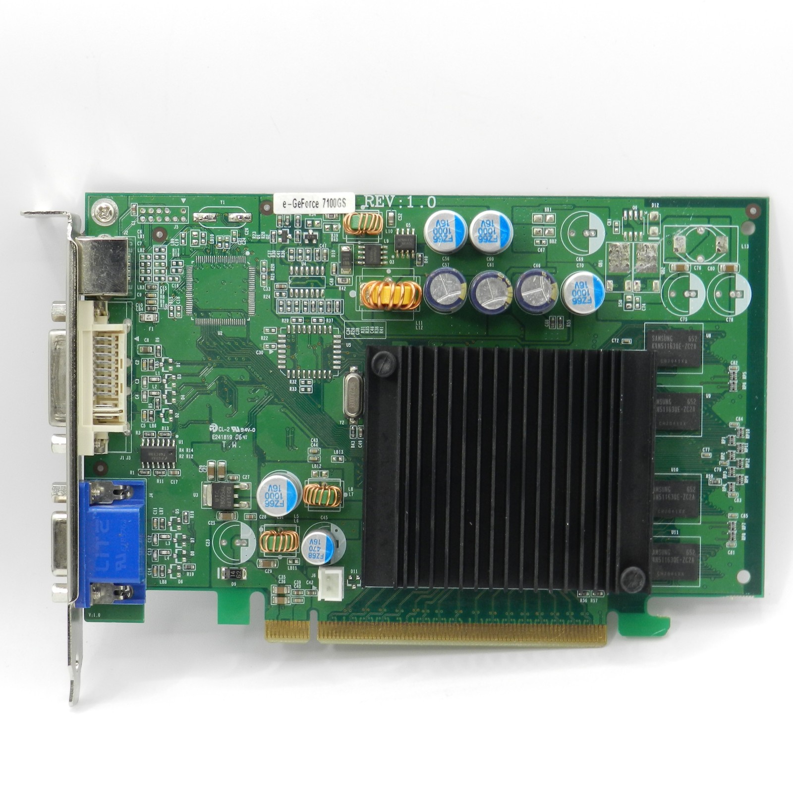 EVGA NVIDIA GEFORCE 7100 GS 256MB DDR PCIe e-GeForce 256-P2-N412-LX - TESTED