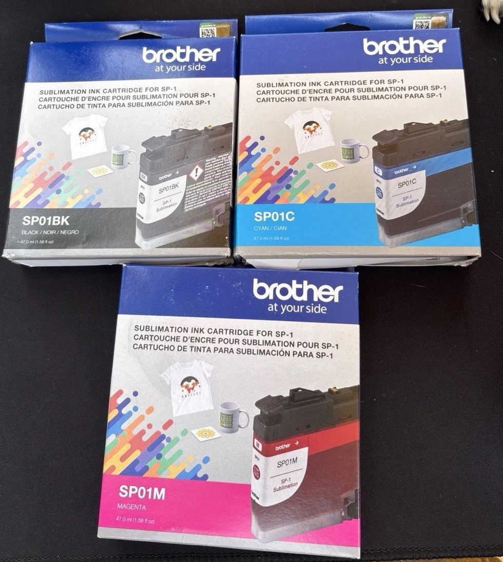 Brother Genuine SUBLIMATION INK CARTRIDGES SP01 Set of 3