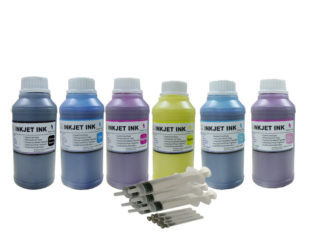 6x250ml ND® Pigment refill ink for HP70 772 Designjet Z5400/SD Pro MFP