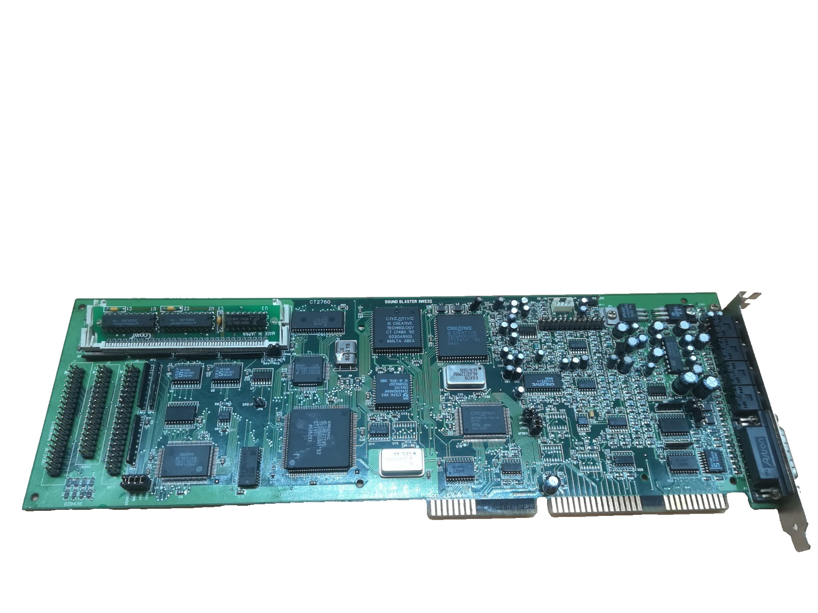 CREATIVE CT2760 SOUND BLASTER AWE32 CREATIVE OPL 16BIT ISA SOUND CARD #M3144