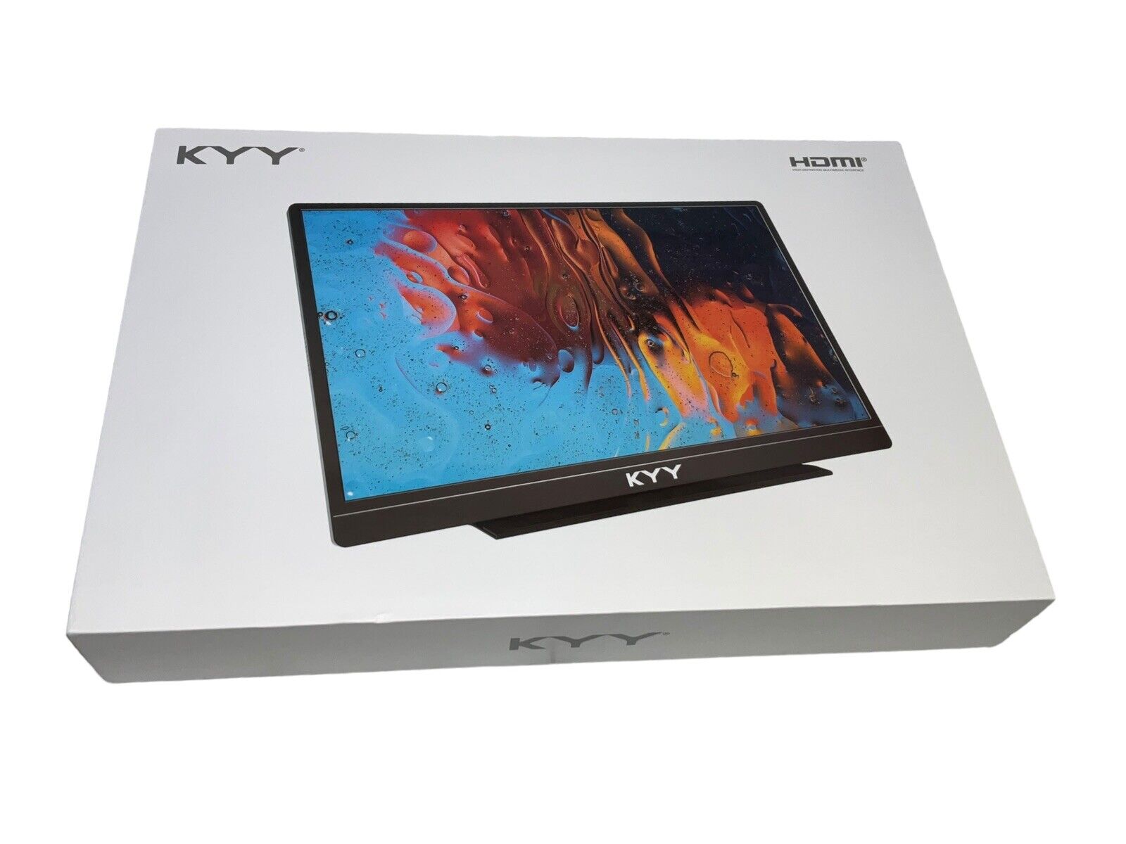 KYY Portable Monitor Latest 15.6'' FHD 1080P USB-C HDMI Laptop Black