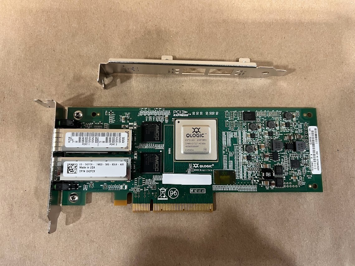 NEW Dell QLogic QLE8152-T-Del Dual 10GbE 2-Port  Network Adapter Card 42F2X