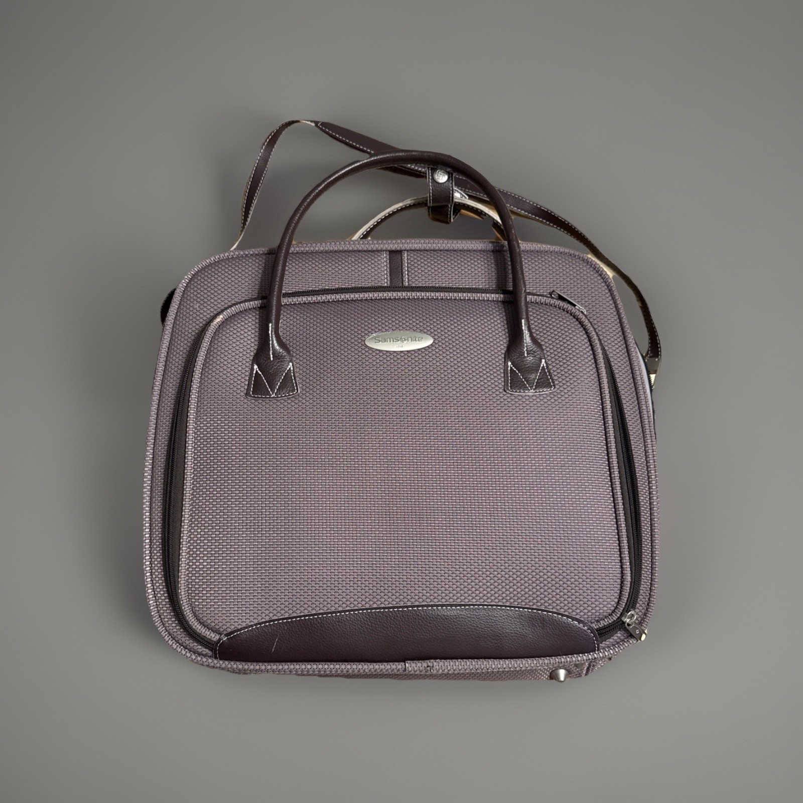 Samsonite Essence Laptop Travel Carry On Bag ~ Lavender/Purple ~ Removable Strap