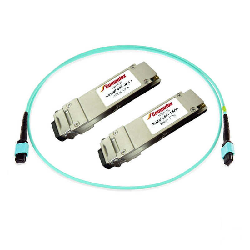 KIT - QSFP-40G-SR4 QSFP+ with OM3 MPO Cable for FortiGate 3700D-DC (FG-3700D-DC)