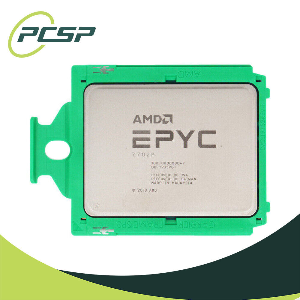 AMD EPYC 7702P 2.00GHz 256MB 64-Core SP3 CPU Processor Dell Locked