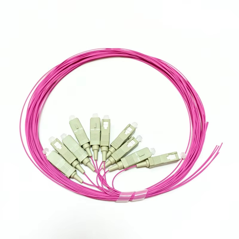 10~50pcs 1.5M OM4 50/125 SC UPC Simplex 0.9mm MM Fiber Optical Pigtails Cable