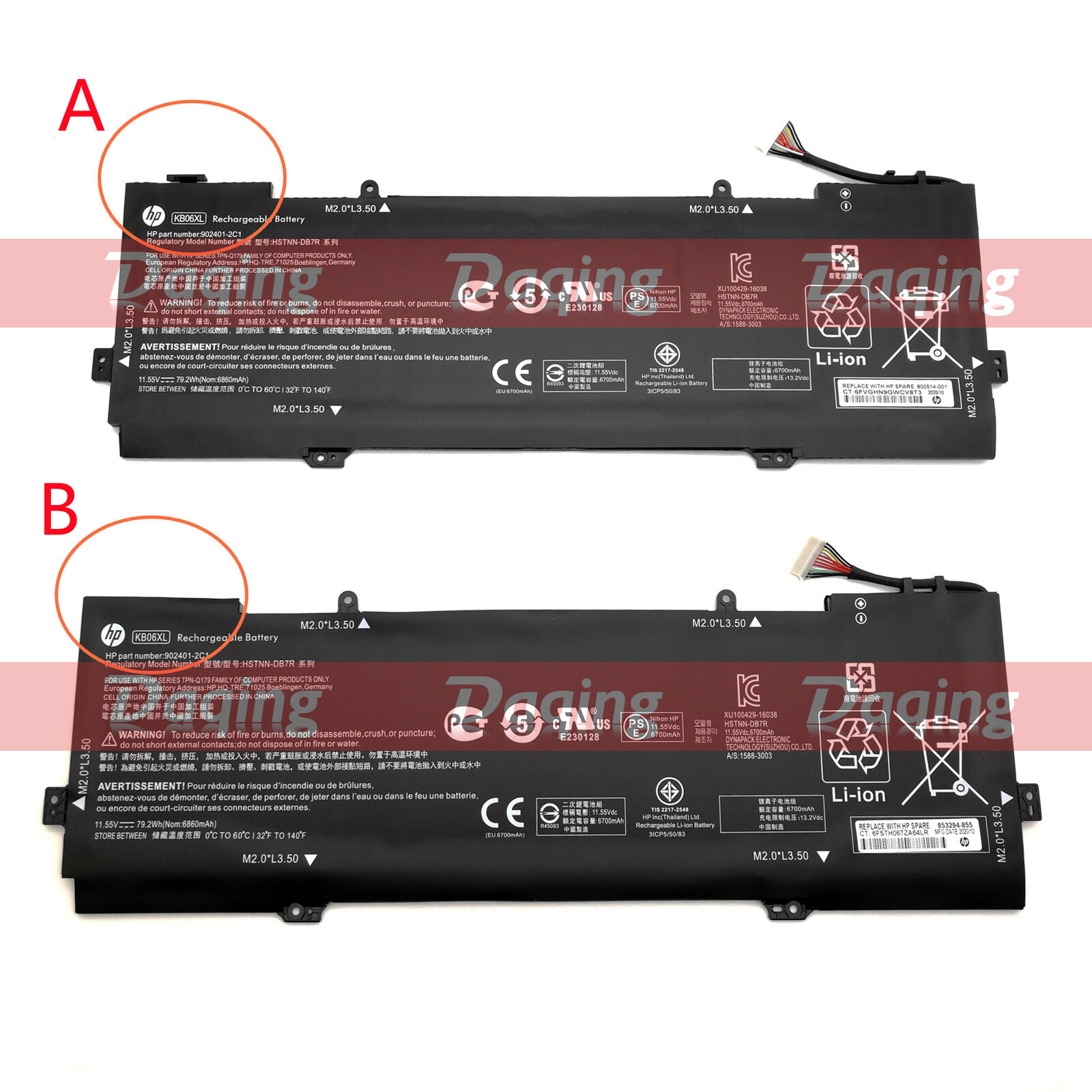 New Original KB06XL Battery for HP Spectre x360 15-BL002XX HSTNN-DB7R 902401-2C1