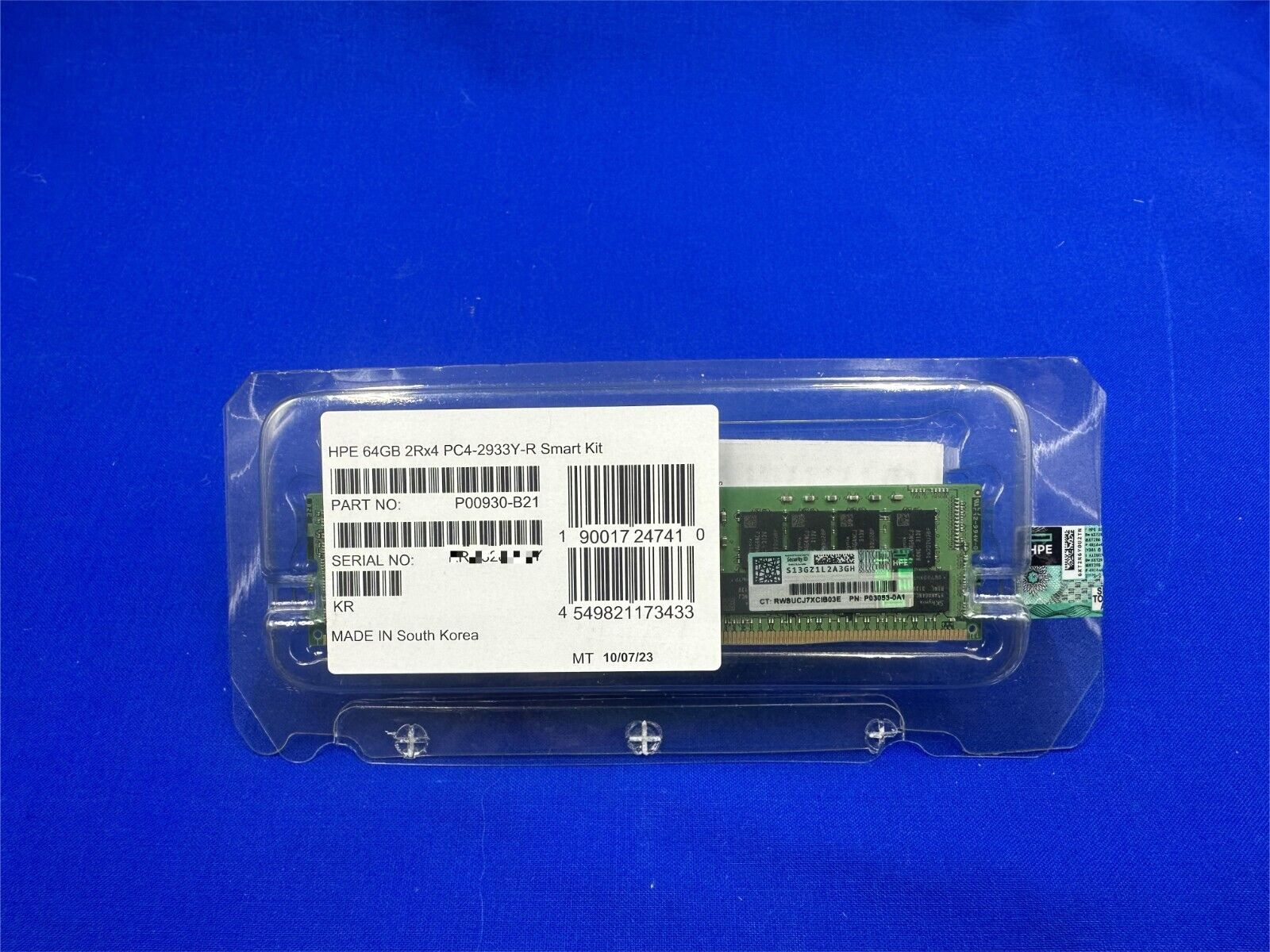 NOB P00930-B21 HPE 64GB 2RX4 DDR4-2933 SMART MEMORY P06192-001 P03053-0A1