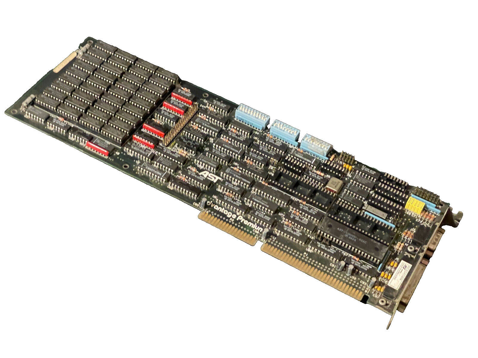AST ADVANTAGE PREMIUM IBM PC CARD VINTAGE SOME SOCKETED IC'S UOS RARE M#9 QTY-1