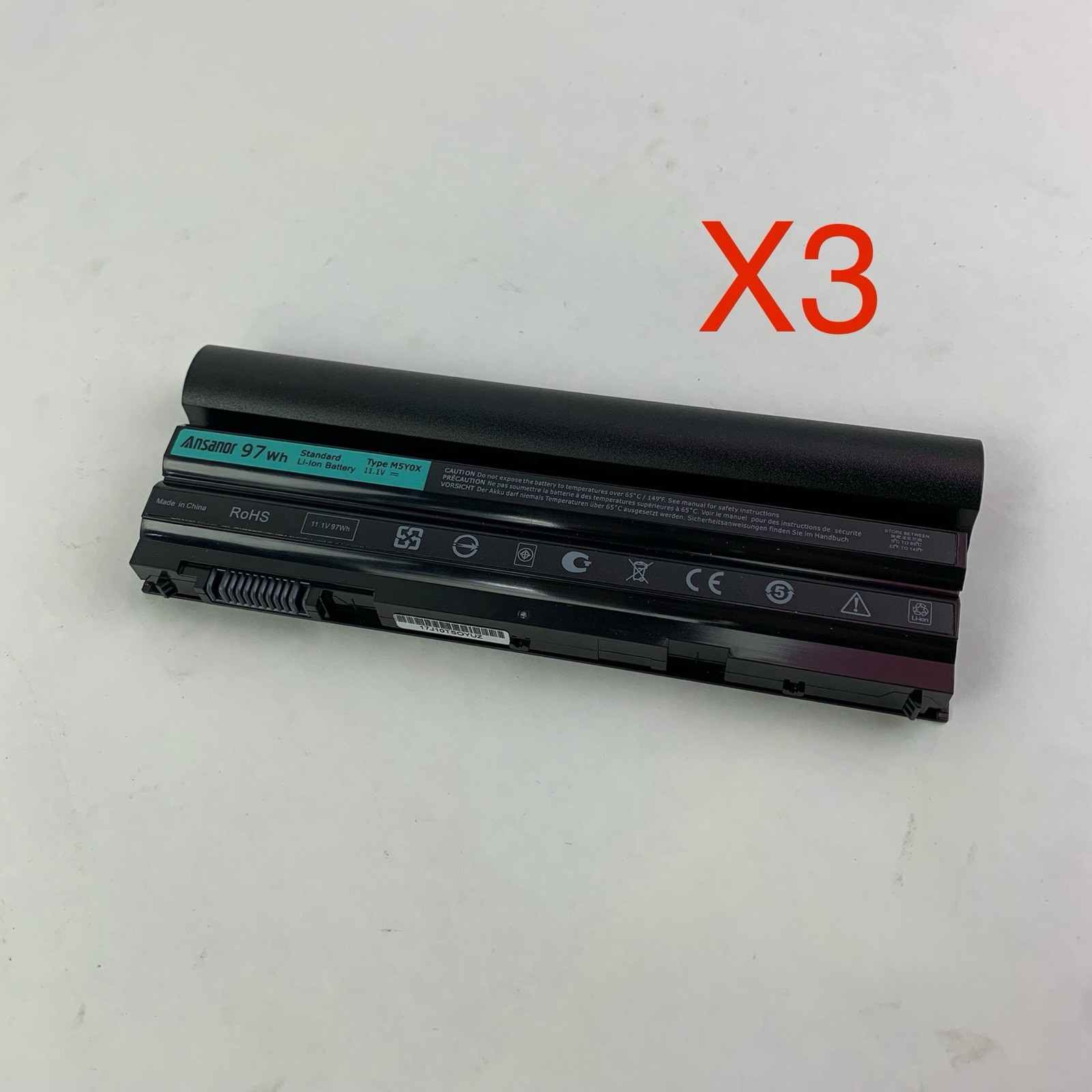 Unbranded Ansanor Professional Laptop Battery Replacement Battery - Lot of 3