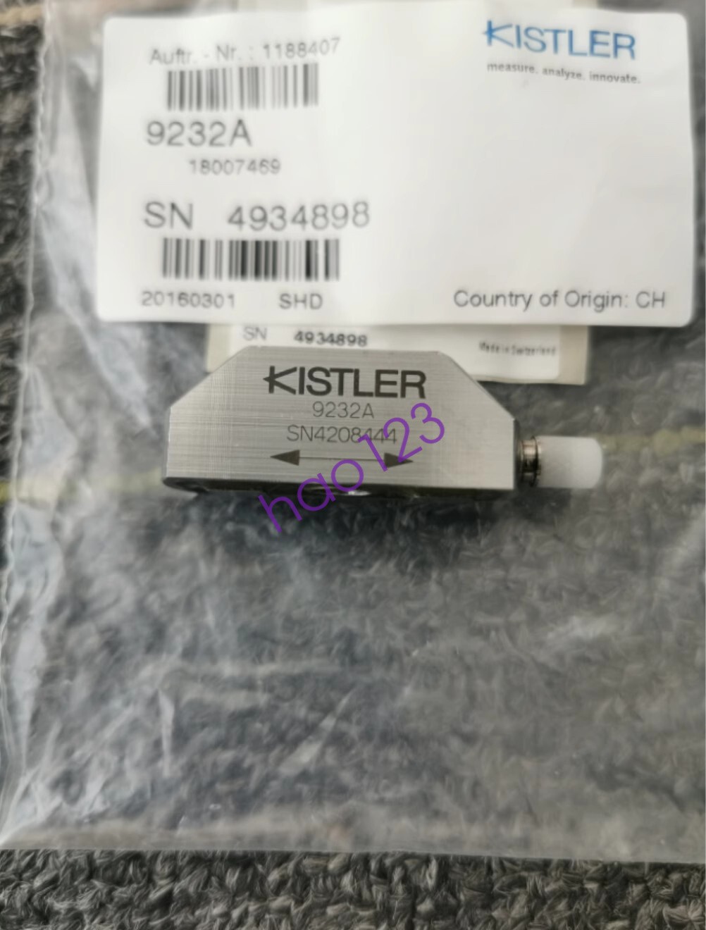 1pcs New KISTLER  Sensor 9232A DHL/FedEx