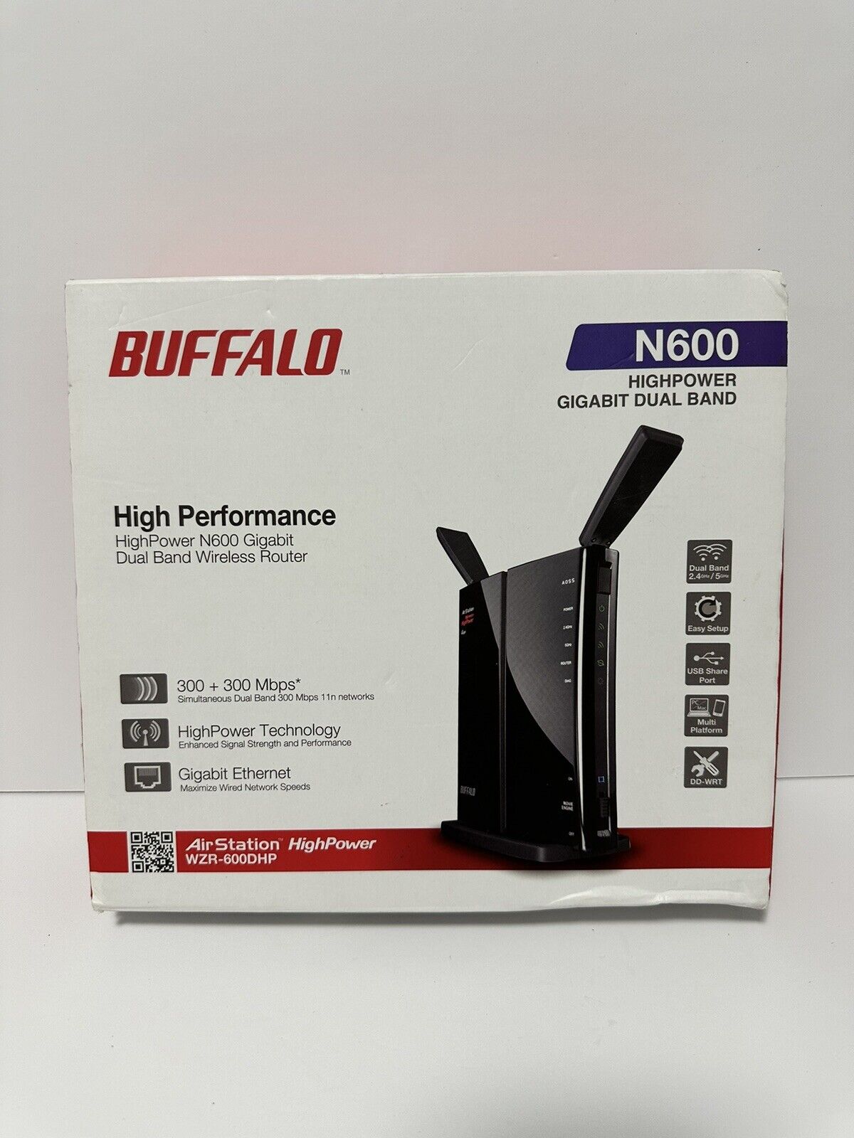 DD-WRT - Buffalo Technology WZR-600DHP 600 Mbps 4-Port Gigabit Wireless N Router