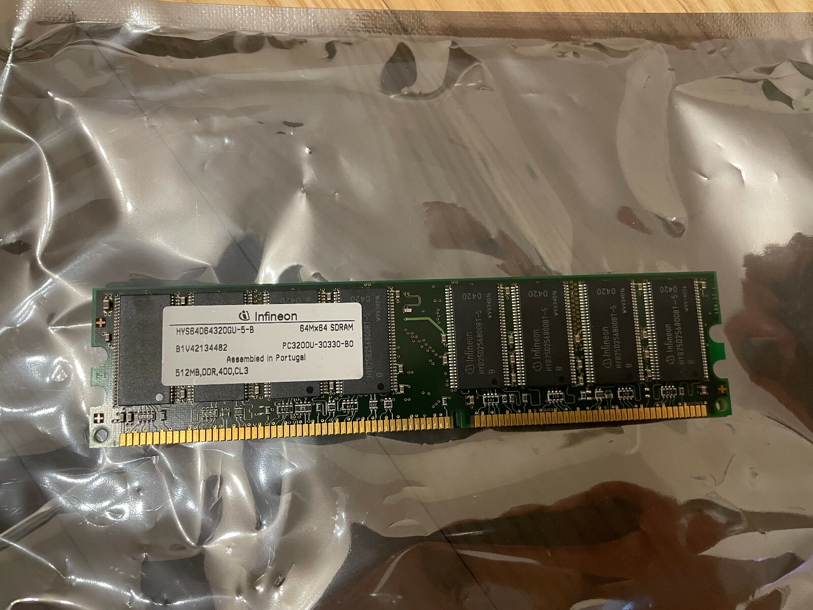 Infineon DDR400 PC3200 512MB CL3 DDR RAM Memory Module HYS64D64320GU-5-B