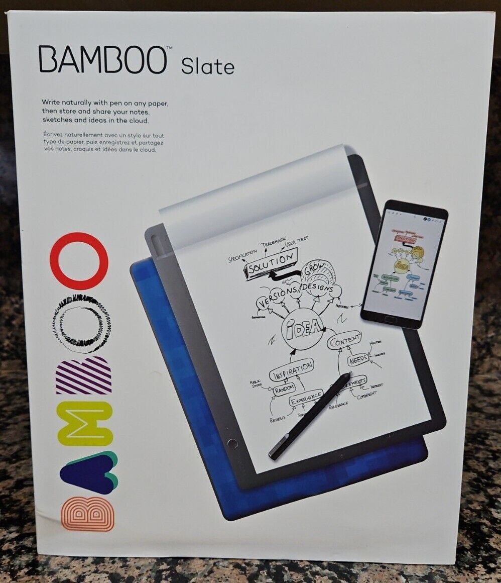 Wacom Bamboo Slate Smartpad Digital Notebook, Large (A4/ Letter Size) CDS810SB