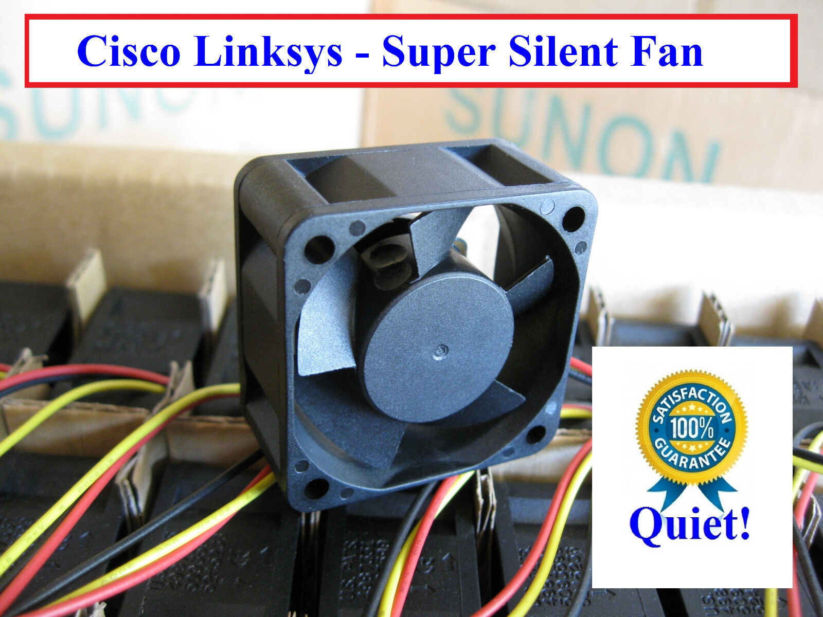 Quiet Cisco Linksys SR2024 Fan (New) Sunon 12~18dBA Noise supper silent