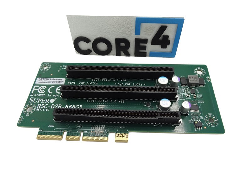 SUPERMICRO RSC-D2R-666G5 2U RHS DCO Riser card with three PCI-E 5.0 x16slotsHFRo