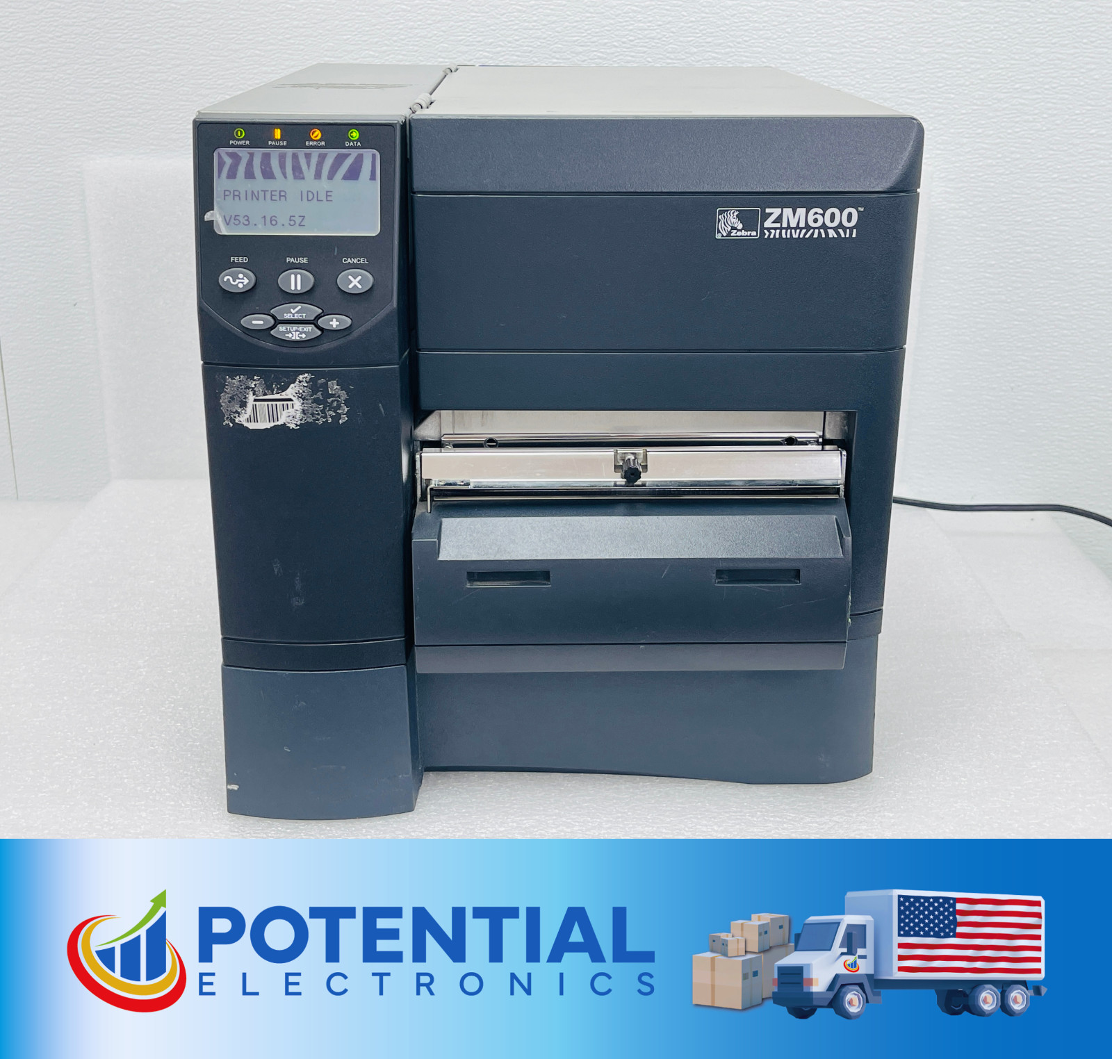 USED - Zebra ZM600 Durability High-Performance Industrial Barcode Label Printer