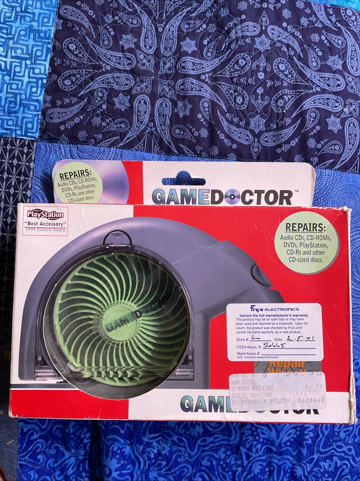 1999 Digital Innovations GameDoctor CD & DVD Scratch Repair Device CDSE-910 Rare