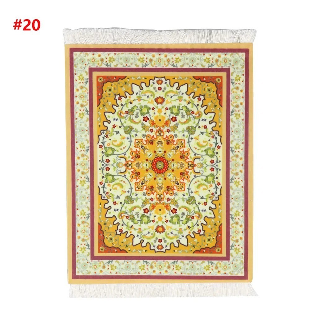 Persian Woven Mouse Pad Retro Carpet Pattern Desk Mat Laptop PC Office Decor